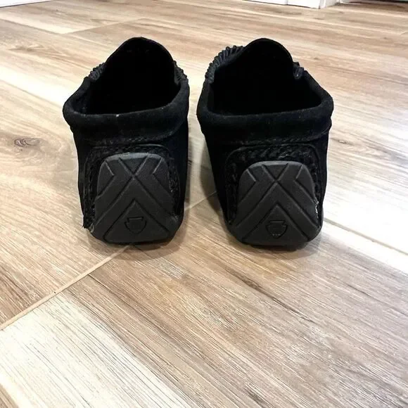 MINNETONKA Black Slip On Moccasins Size 5 - Picture 6 of 7